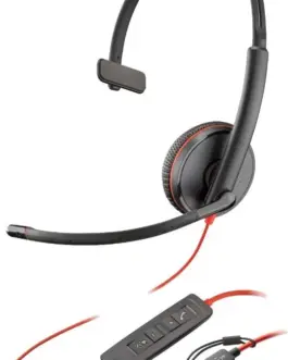 POLY черенwire 3215 USB-C/A Headset+35mm 8X227A