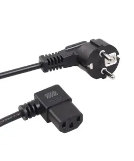 Maclean Power кабел angled 3 pin plug 5M EU MCTV-804