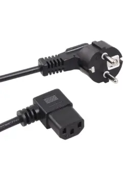 Maclean Power кабел angled 3 pin plug 5M EU MCTV-804