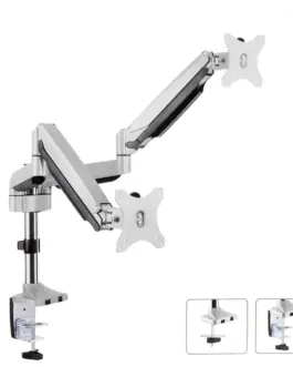 Maclean Desk handle for two monitors with spring 13 -32 9kg MC-765