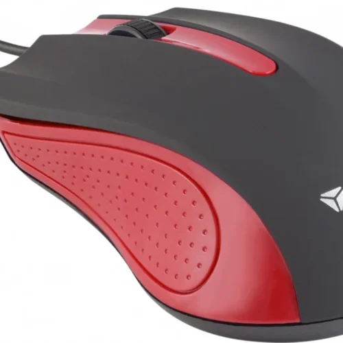Alternative view of YENKEE USB wiчервен mouse, 3 buttons, rubberized surface