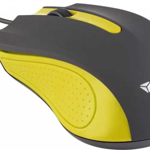 Alternative view of YENKEE USB wiчервен mouse, 3 buttons, rubberized surface