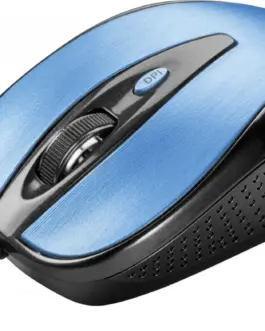 Alternative view of YENKEE USB wiчервен mouse, 4 buttons, optical, symmetrical, Blue