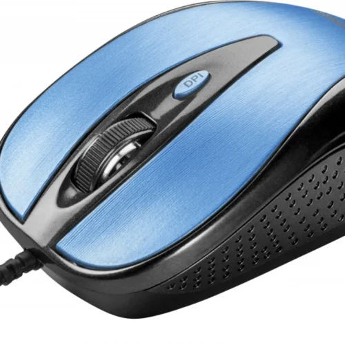 Alternative view of YENKEE USB wiчервен mouse, 4 buttons, optical, symmetrical, Blue