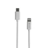 Natec LIGHTNING(M)->USB-C(M) кабел 1M бял MFI prat