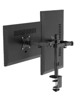 Alternative view of Gembird Desk mounted double монитор arm 17-32 inches 9kg