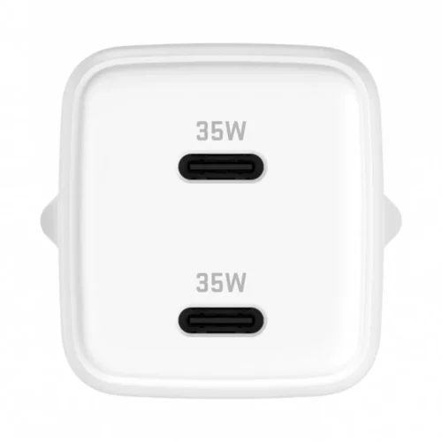 Alternative view of YENKEE USB C mains зарядно 2x18W 3A Power delivery 3.0 QC3.0 бял