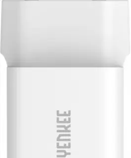 YENKEE USB C mains зарядно 2x18W 3A Power delivery 3.0 QC3.0 бял