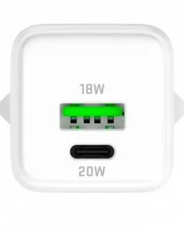 Alternative view of YENKEE USB C/A mains зарядно 20W/18W 3A Power delivery 3.0 QC3.0