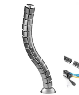 Maclean Organizer grille кабели to the desk MC-768 S silver