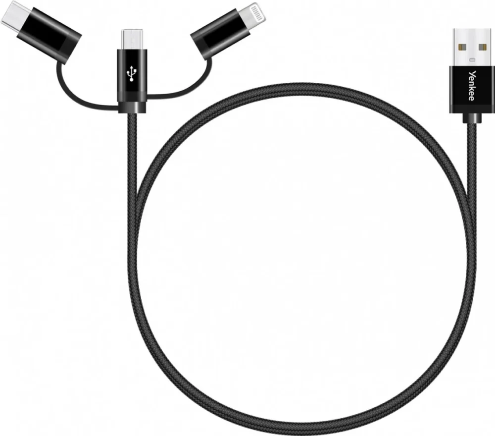YENKEE кабел USB A-USB C 3w1 1m