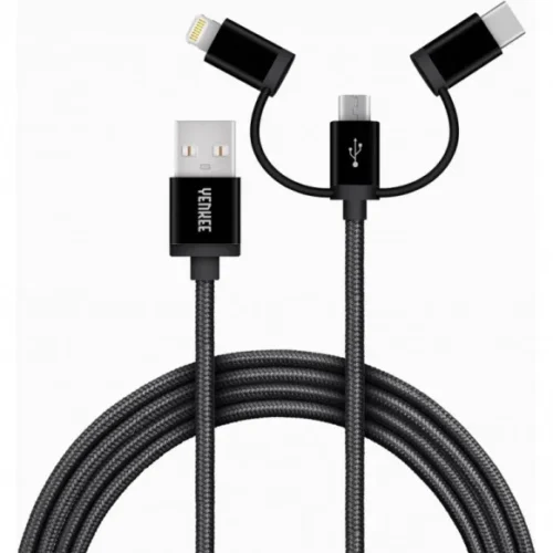 YENKEE кабел USB A-USB C 3w1 1m