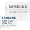 Samsung памет card microSD MB-MC512SA EU EVO Plus 512GB + адаптер