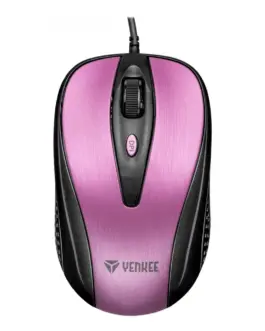 YENKEE Wiчервен мишка USB 4 buttons optical symmetrical Optic 2400DPI розов