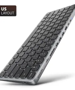 AXAGON HMC-KB-US USB hub 8in1 5Gbps клавиатура HDMI PD