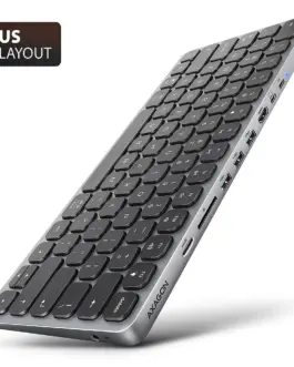 AXAGON HMC-KB-US USB hub 8in1 5Gbps клавиатура HDMI PD