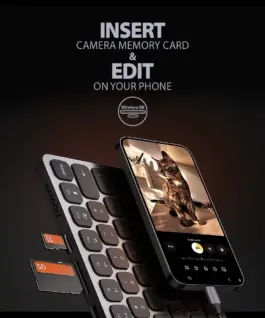 AXAGON HMC-KB-US USB hub 8in1 5Gbps клавиатура HDMI PD