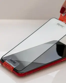 Alternative view of MyScreenProtector Privacy tempeчервен glass AntiSPY iPhone 15 Plus