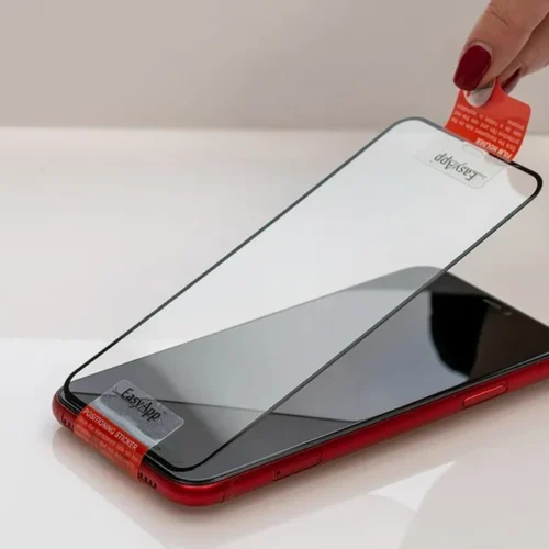 Alternative view of MyScreenProtector Privacy tempeчервен glass AntiSPY iPhone 15 Pro