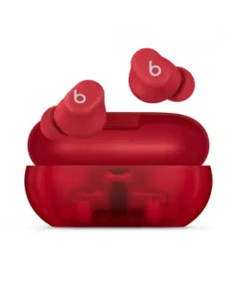 Apple Earphones Beats Solo Buds прозрачен червен