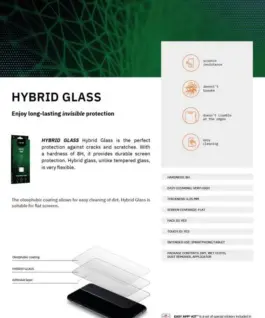 Alternative view of MyScreenProtector HybridGlass Flexible Glass iPhone 15 Plus 6,