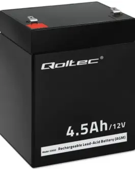 Qoltec Battery AGM 12V 4.5Ah max.1.35A