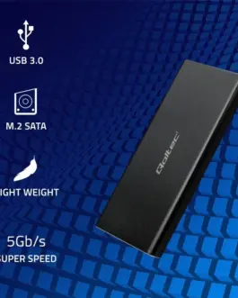 Alternative view of Qoltec Hard drive enclosure M.2 SATA SSD NGFF