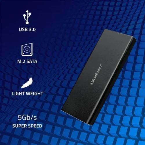Alternative view of Qoltec Hard drive enclosure M.2 SATA SSD NGFF