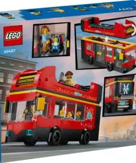 LEGO LEGO City 60407 червен Double-Decker Sightseeing Bus