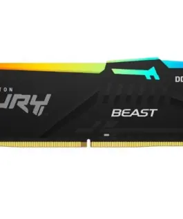 Kingston памет DDR5 Fury Beast RGB 16GB(1*16GB)/6800 CL34 EXPO черен