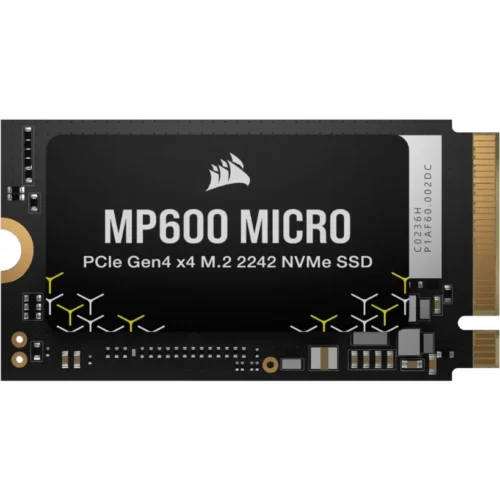 Corsair SSD 1TB MP600 MICRO 5100/4300 MB/s PCIe 4.0 x4 NVMe M.2 2242