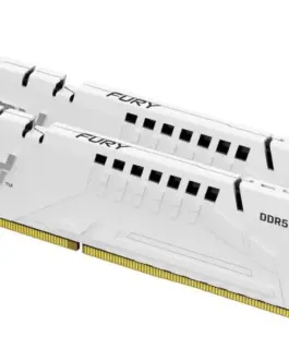 Kingston памет DDR5 Fury Beast 32GB(2*16GB)/6400 CL32 EXPO бял
