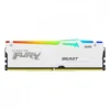 Kingston памет DDR5 Fury Beast RGB 32GB(1*32GB)/6400 CL32 XMP бял