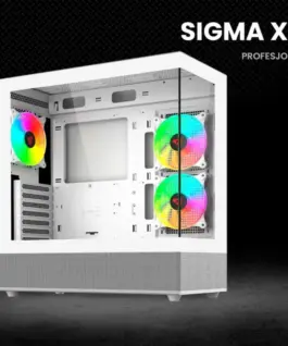 Alternative view of Savio кутия за компютър SIGMA X1 бял Savio