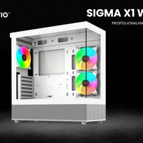 Alternative view of Savio кутия за компютър SIGMA X1 бял Savio