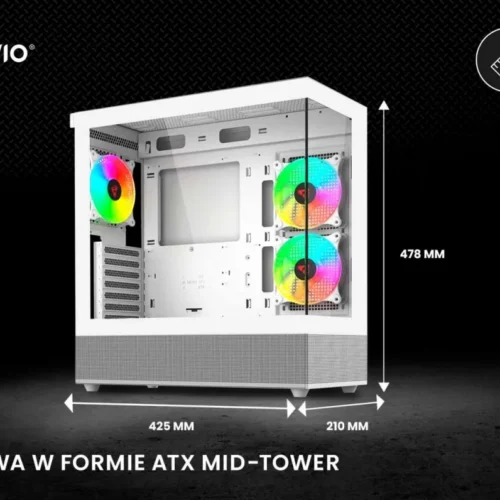 Savio кутия за компютър SIGMA X1 бял Savio