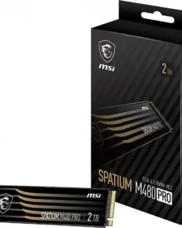 MSI SSD drive SPATIUM M480 PRO 2TB M.2 PCIe4 7400/7000MB/s
