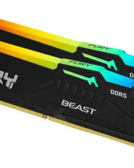 Kingston памет DDR5 Fury Beast RGB 64GB(2*32GB)/6000 CL30 EXPO черен