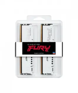 Alternative view of Kingston памет DDR5 Fury Beast 64GB(2*32GB)/6000 CL30 EXPO бял