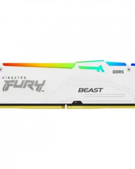 Alternative view of Kingston памет DDR5 Fury Beast RGB 64GB(2*32GB)/6400 CL32 EXPO бял