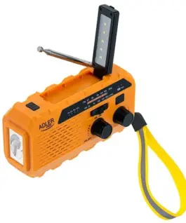 Alternative view of Adler Solar radio with hand crank AD1197