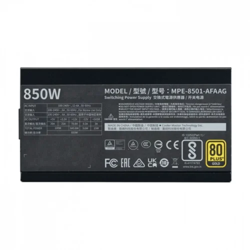 Cooler Master захранващ блок MWE Gold 850 V2 ATX 3.0 Ready