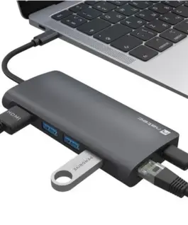Natec USB-C MULTIPORT адаптер 8 IN 1 NATEC FOWLER 2