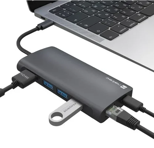 Natec USB-C MULTIPORT адаптер 8 IN 1 NATEC FOWLER 2