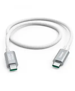 Hama 240W USB кабел USB C-C 1,5m бял