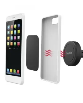 Alternative view of Hama uniwersal smartphone holder magnet vent