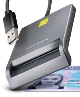 AXAGON Smart card reader CRE-SM3T USB 1.3m кабел