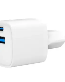 Gembird Mini-ładowarka USB-A USB-C 20W PD QC3.0 biała