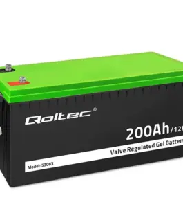 Qoltec Gel battery 12V, 200Ah