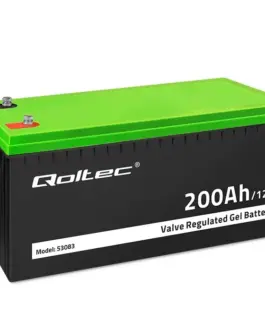 Qoltec Gel battery 12V, 200Ah